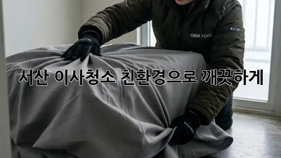 서산 이사청소? 친환경으로 깨끗하게! ✨